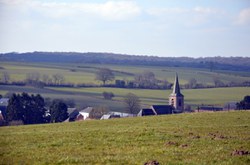  Grandrieu - Panorama sur le village 